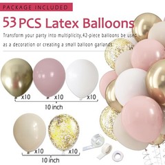 Boho Pink Birthday Party Decorations, Happy Banner, Paper Lanterns, Peach Stream