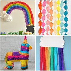 12 Rolls Crepe Paper Streamers, 12 Colors Streamers Party 12PCS Color A