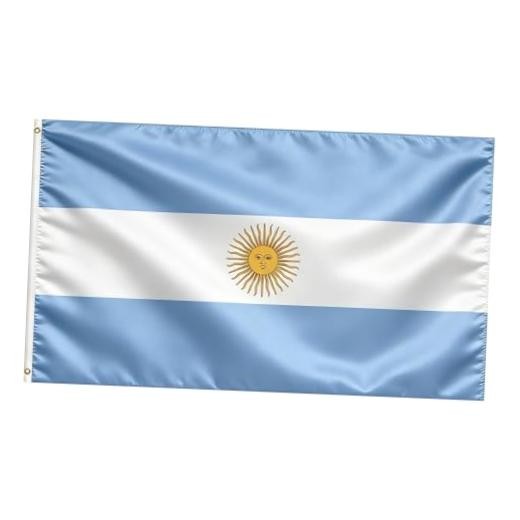 Flag, Flag of 3×5 Ft – Polyester Lightweight Flags with 2 Brass 1 Pc Argentina