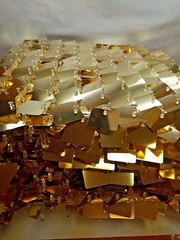 Light Gold Shimmer Wall Backdrop 6ftx4ft Square Sequin 24 sqft NIB