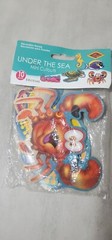 10 UNDER THE SEA Ocean Beistle Party Decorations Mini SEA CREATURE CUTOUTS 5″