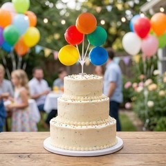 Multi-Color Plastic Balloon Cake Toppers, Mini Balloon Garland Reusable Decor…