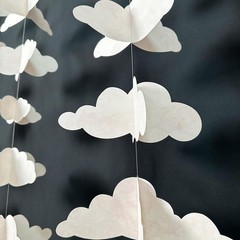 28 Pcs 3D Hanging Pink Clouds Decorations for Baby Shower Party Decoration Fa…