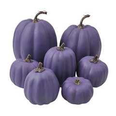 7Pcs Foam Pumpkins Ornaments For Fall Harvest Seasonal Thanksgiving Day Home