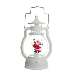 4Pcs LED Electronic Candle Christmas Decoration Santa Snowman Portable Oil Lamp