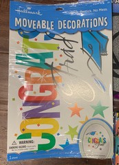 Hallmark Graduation Party Decorations Kit Lot Banner, Stickers, Clings, Tissue..