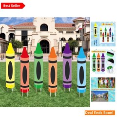Back to School Crayon Yard Signs: 6 Vibrant Decorations for Kids’ Celebrations