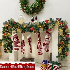 Timer 8 Mode – 9Ft by 10 Inch Prelit Christmas Garland with 50 Warm Lights,Thick