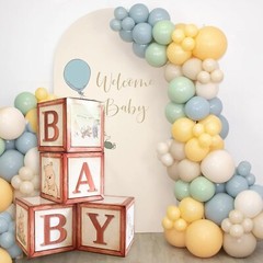 By Classic Winnie Pooh Baby Shower Decorations Boxes Vintage Theme Bear Wooden P