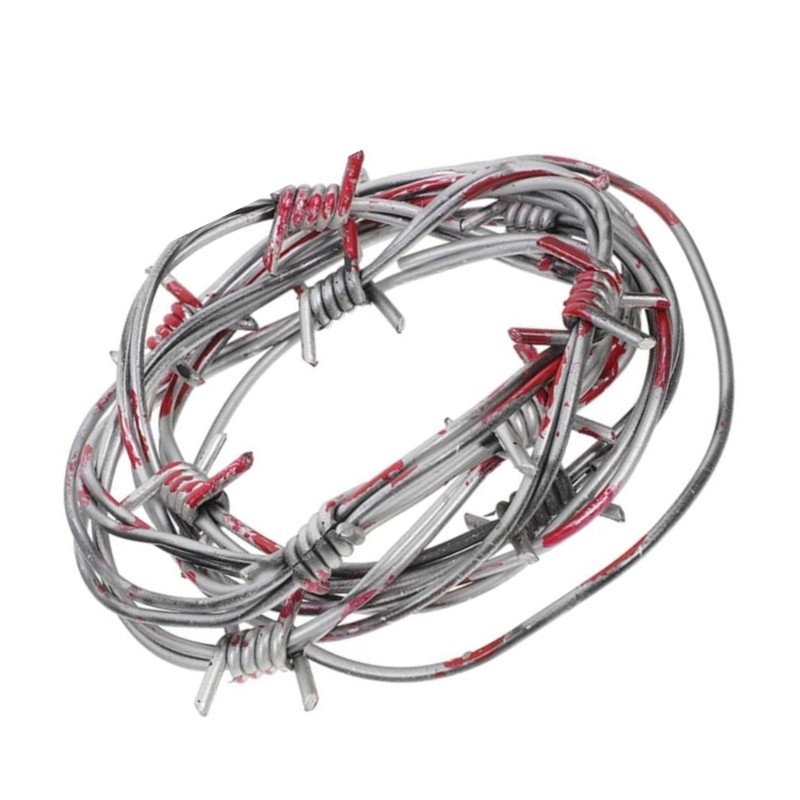 Fake Rusted Barbed Wire Halloween Decorations Plastic Barb Wire Decorations