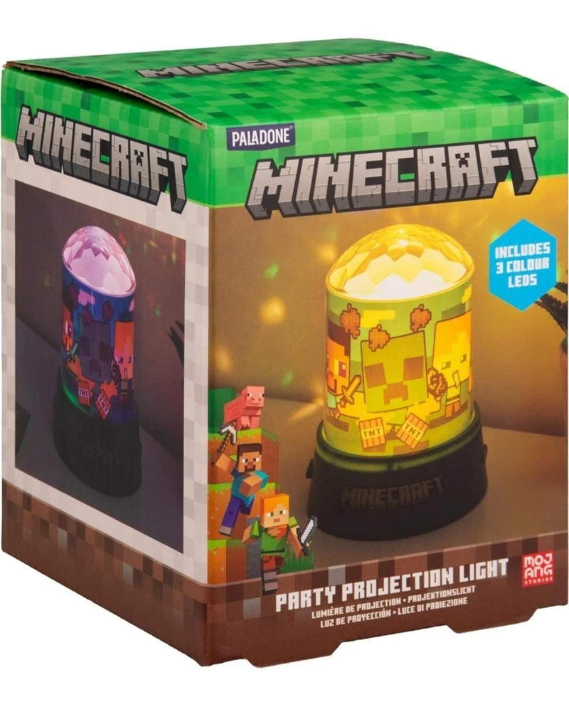 Paladone Minecraft Party Projection Light. officially licensed RGB LED Lamp