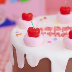 5 Pcs Cherry Shaped Birthday Candles, Cute 6.3 inches x 8 inches,