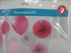 Pink and Gold Party Decorations Kit 36Pcs Way to Celebrate Birthday Baby Shower