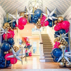 Red White Blue Balloons Arch kit 4th of July Navy Royal Blue Red Sand White G…