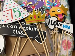 75th Birthday Picture Props