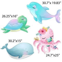 VictoryStore Ocean Themed Birthday Party Supplies Set Sea Themed Birthday 20165