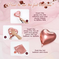 Rose Gold Birthday Decorations Set – 15 Balloons, Tablecloth, Backdrop, Banner
