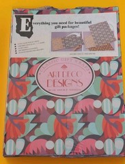 Art Deco Designs, Gift Wraps, by A.D. and M.P. Verneuil, 12 Patterns, 16 Sheets
