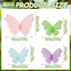 Butterfly Party Decorations, 3D Butterflies, Water Proof Wedding Decor, Hanging