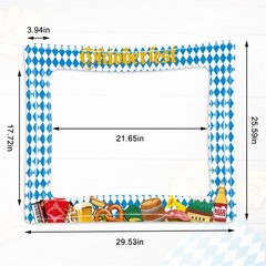 Oktoberfest Photo Booth Frame, Bavarian German Beer Party Inflatable Photo Bo…