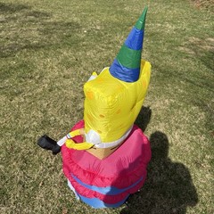 Gemmy SpongeBob SquarePants 4 Foot Air Blown Happy Birthday Indoor/Outdoor Works