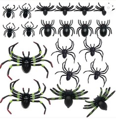 20 Fake Realistic Spider Insect Model Joke Prank Scary Prop Halloween Toy Horror
