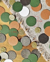 100 Pcs Brown Confetti Glitter Table Decorations Golden Greenery Scatter Paper