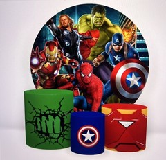 Renta Set Incluye, Diseño Personalizado , Cilindro Y Base Circular Backdrop
