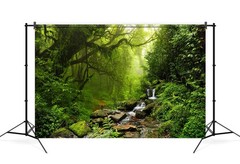 Forest Tree Tropical Rainforest Jungle Backdrop Party Photo Background Banner