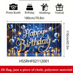 2D Flat 1pc Flag Birthday Decoration Banner Family Parties Celebration Events ◐