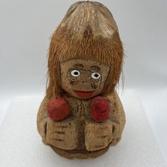 Carved Coconut Maraca Hawaii Tiki Bar Luau Novelty Authentic 9″