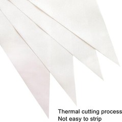 LyButty 100 Feet White Pennant Banners Flags String Hanging Triangle BuntingÂ 