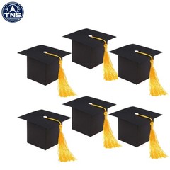 30-Piece Graduation Cap Candy Boxes – Stylish Black Favors for Any Grad Party