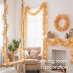 4 PCS Cherry Blossom Garland Artificial Silk Flower Vine Hanging Floral Decor…