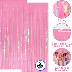 7-Pack Graduation Party Decorations Set, 3 Pink Graduation Tablecloths 54X108In,