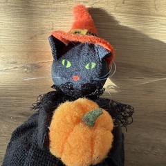 black cat Plush Figure Halloween Party Decoration cute spooky season