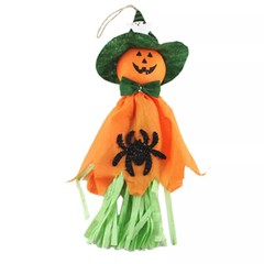 3 x Scary Halloween Ghost Windsock Hanging Scarecrow Witches Pendant Straw