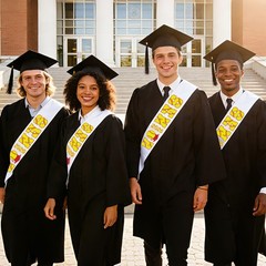 10 PCS Senior 2026 Softball Graduation Sashes White Class Sash Night Photo