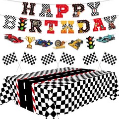 Race Car Party Decorations Include Race Car Happy Birthday Banner Race Car Table
