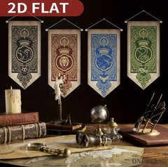 4Pcs Wizard Party Decorations Magical Wizard Party Poster Vintage Castle