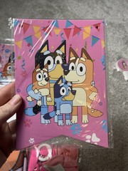 Bluey Birthday Party Decorations, Banner, Balloons, Cupcake Toppers, Back Drop