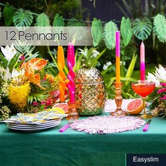 Palm Leaf Garland 8.5 Feet Green Tropical Party Decoration Bunting