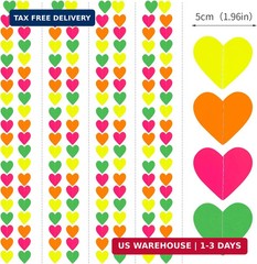 UV Neon Party Decorations Valentines-Day Heart-Garland – 52ft Glow in The Dark 8