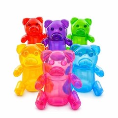 Inflatable Gummy Bears Huge 24″ – Pack of 6 Unique Blow Up Pool Toys for