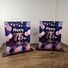 happy 75th birthday Table Party Decorations