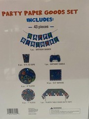Birthday Party Decorations Video Game Gamer Themed Kit Box Banner Tablecloth