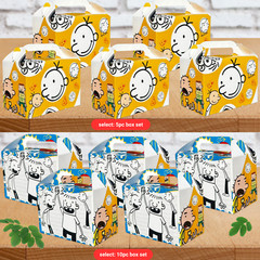 Diary wimpy kid Party Gift Box Supplies happy birthday centerpiece decoration