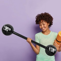 2 Pack Giant Inflatable Dumbbell Barbell Carnival Circus Decorations Props