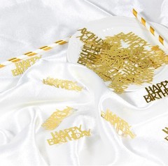 Gold Birthday Confetti Party Decorations 100PC Table Scatter Celebration Supp…