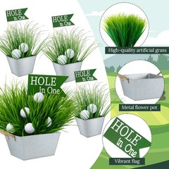 8 Set 162 Pcs Party Table Decorations Sport Themed Party Centerpieces 8 Metal…